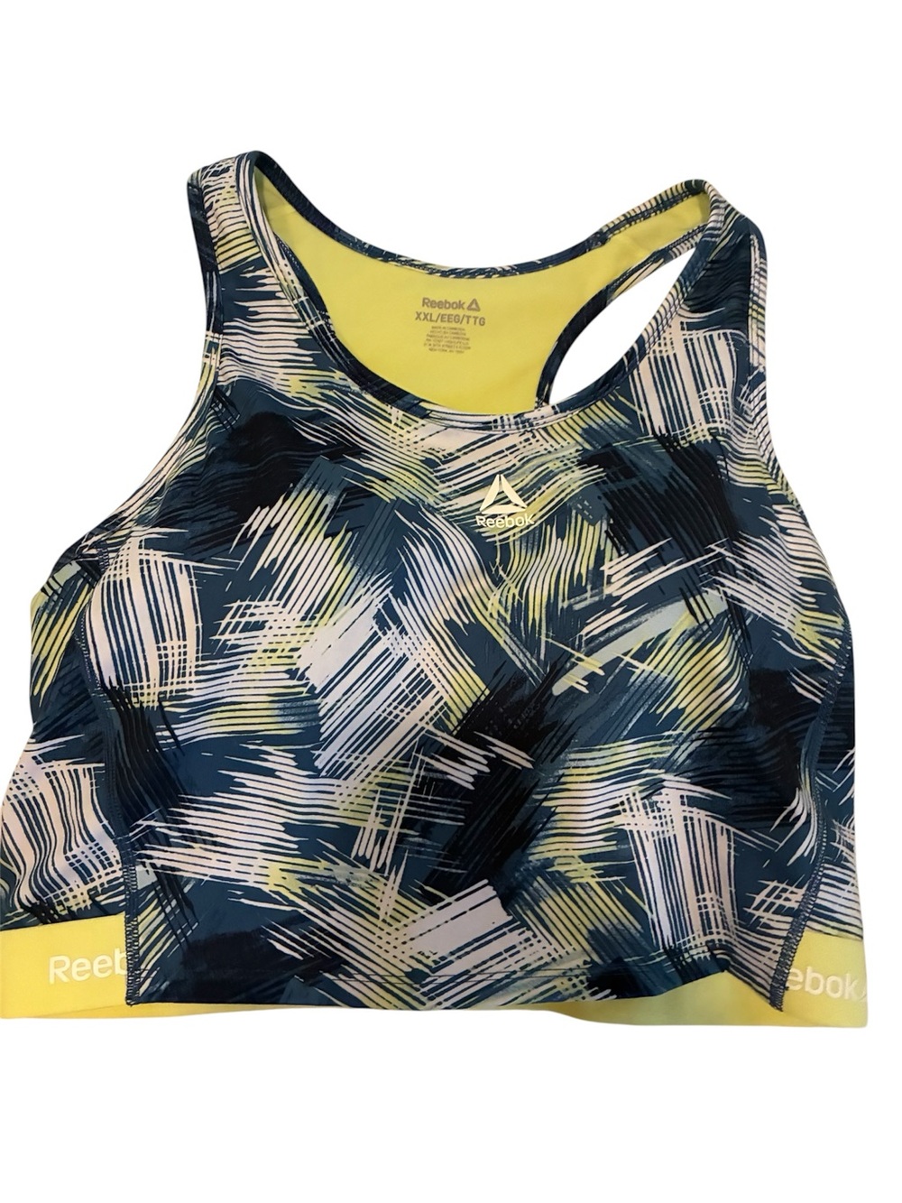 Reebok Sports Bra Vest Top Ladies Womens Running Gym Training Fitness - XXL